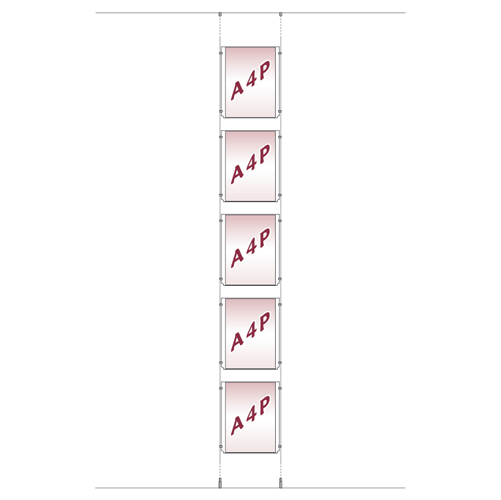 5x suspended A4 portrait